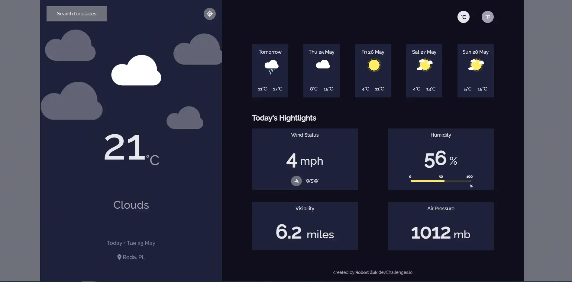weather app hero